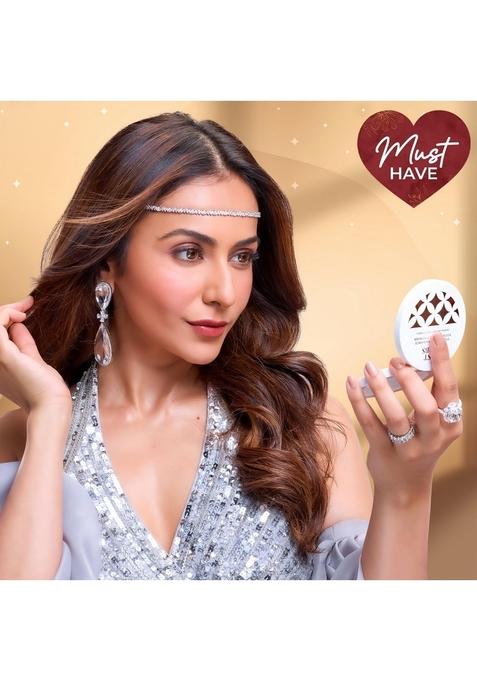 Just Herbs Oil Control Radiance Booster Age Defying Compact Powder For Face Makeup 9G