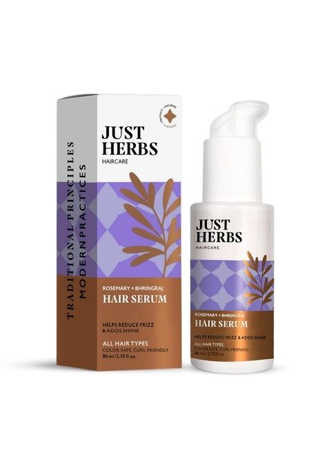 Just Herbs Rosemary Bhringraj Hair Serum For Silky & Smooth | Helps Nourish And Improve Health No Harmful Parabens Or Silicons 80 Ml