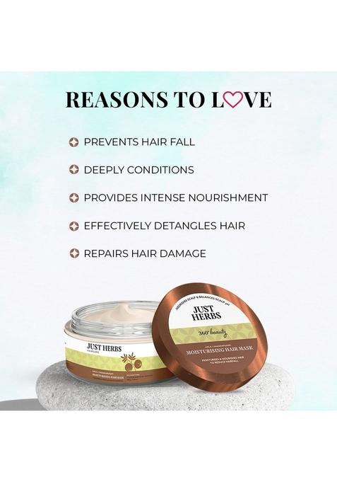 Just Herbs Ayurvedic Shirolepam Hair & Scalp Treatment Mask Cream For Growth, Hairfall Damaged Hair- Paraben Silicon Free Men Women 200G
