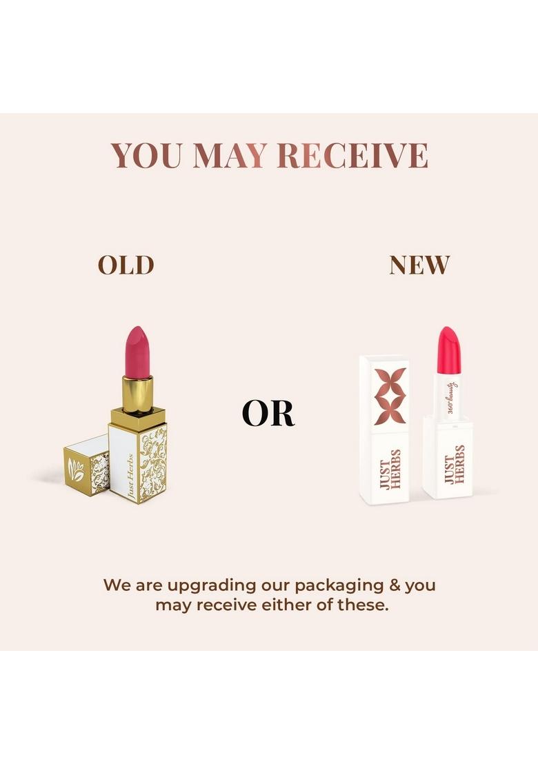 Just Herbs Ayurvedic Creamy Matte Lipstick For Moisturized Lips