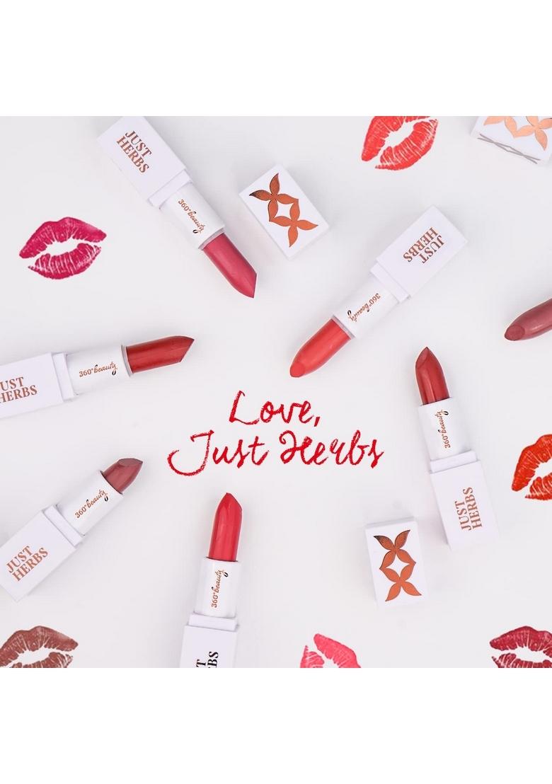 Just Herbs Ayurvedic Creamy Matte Lipstick For Moisturized Lips
