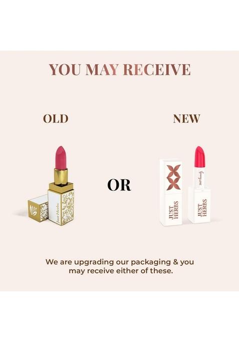 Just Herbs Ayurvedic Creamy Matte Lipstick For Moisturized Lips