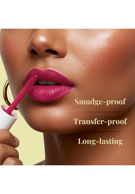 Just Herbs Herb Enriched Matte Liquid Lipstick | Set Of 5 For Women Brights & Pinks Shade Hydrating Lightweight Ashwagandha Brahmi