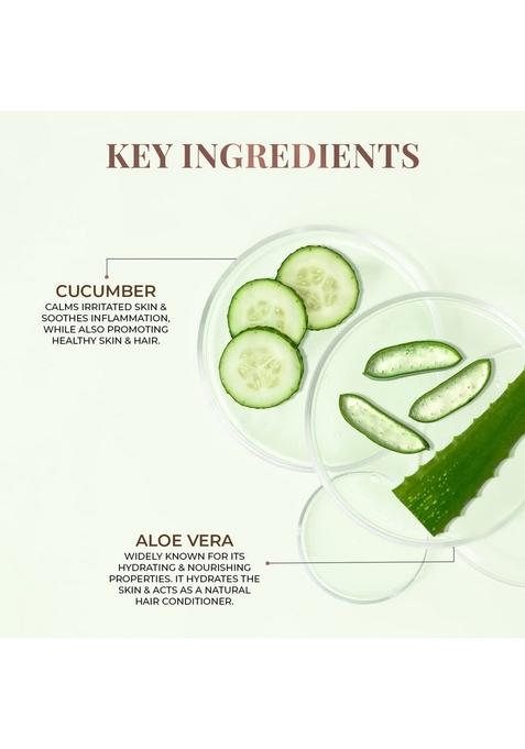 Just Herbs Multi Purpose Aloe + Cucumber, Pure Vera Gel For Skin And Hair 300 Ml