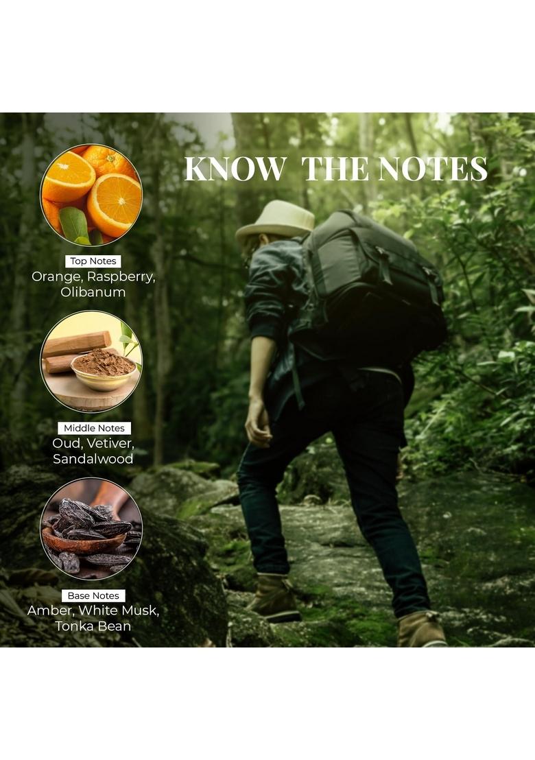 Just Herbs Energising Forest Wood Eau Da Parfum For Men And Women 50 Ml | Long Lasting Body Spray Unisex Perfume