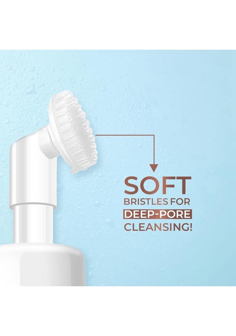 Just Herbs Brightening Foaming Face Wash With Vitamin C, Papaya And Lemon For Dark Spot Reduction Clear Skin