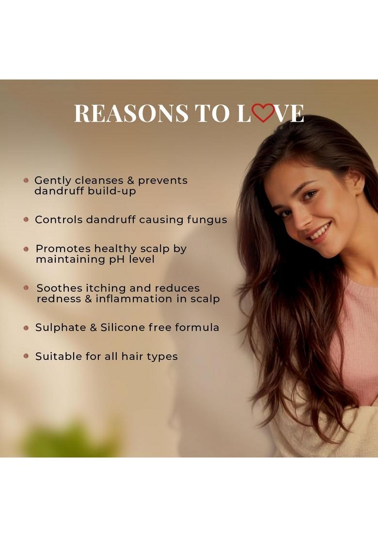 Just Herbs Ayurvedic Anti-Dandruff Shampoo | Natural For Dry Scalp Clears Dandruff Sulphate & Paraben Free