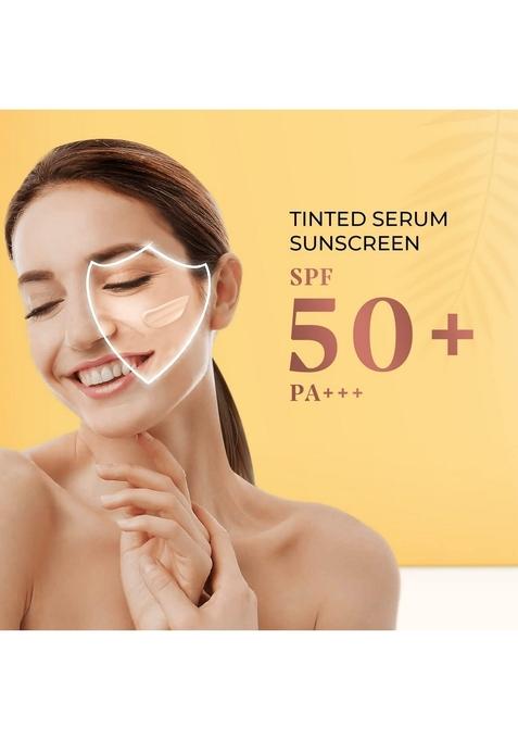 Just Herbs Tinted Sunscreen Spf 50+ Pa++++ Uva/Uvb Protection For Oily, Dry Skin, No White Cast Men And Women