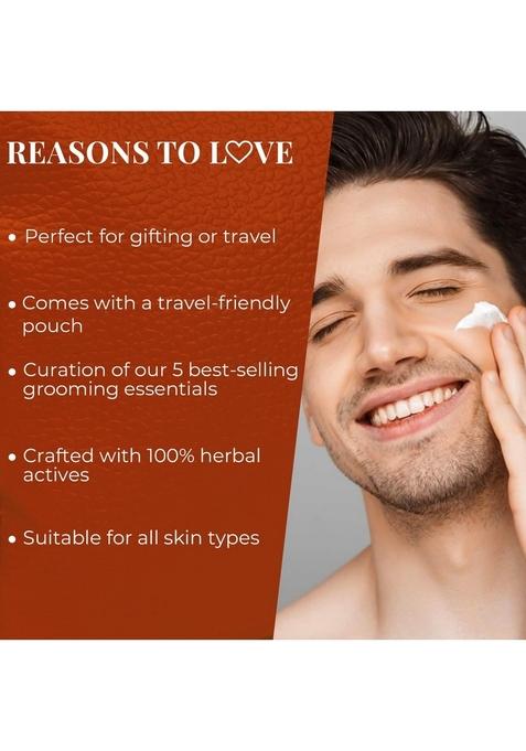 Just Herbs 7 Days Face Care Pack Skincare Essentials Combo With Facewash | Honey Facial Gel Exfoliating Herbal Massage Cream And Anti Blemish Perfect For Gifting Travel Kit Set Men