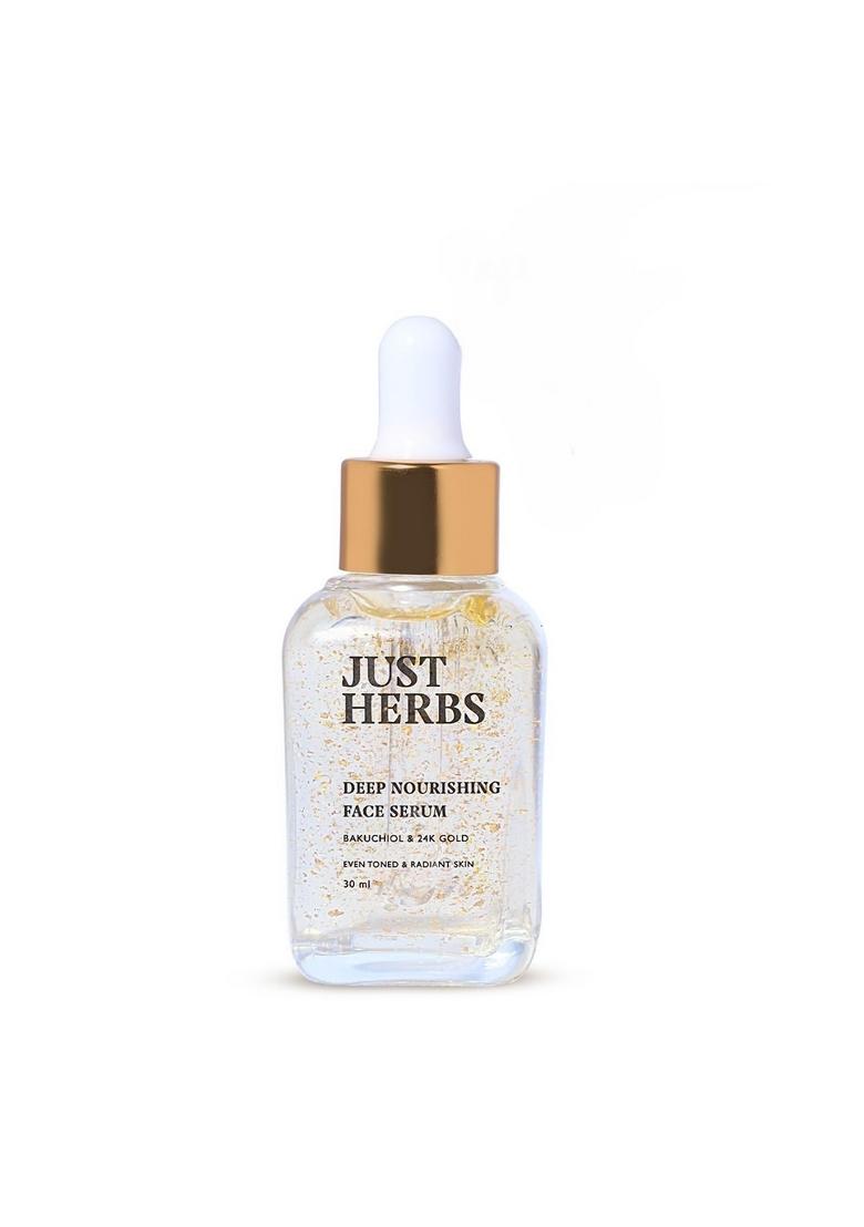 Just Herbs Face Serum | 24K Gold, Bakuchiol Anti-Ageing For Women Instant Hydration