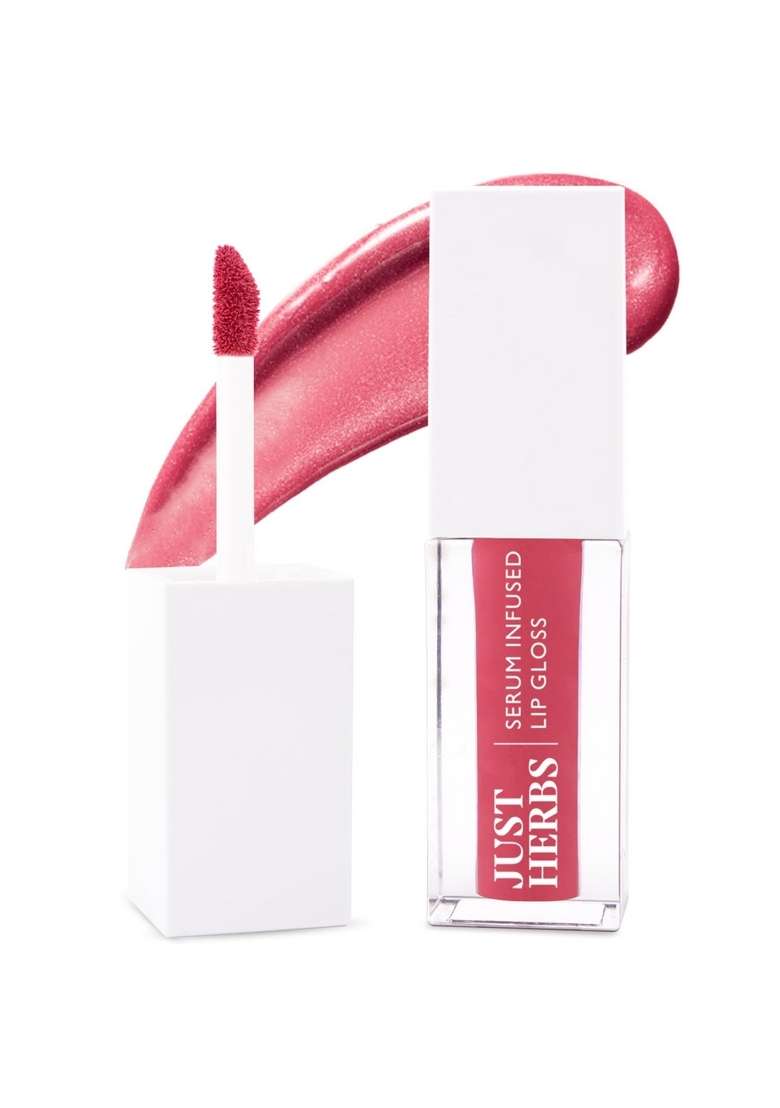 Just Herbs Serum Infused Lip Gloss For Women, Lightweight Non-Sticky High Glossy Moisturizing And Hydrating 3 Ml - Indya
