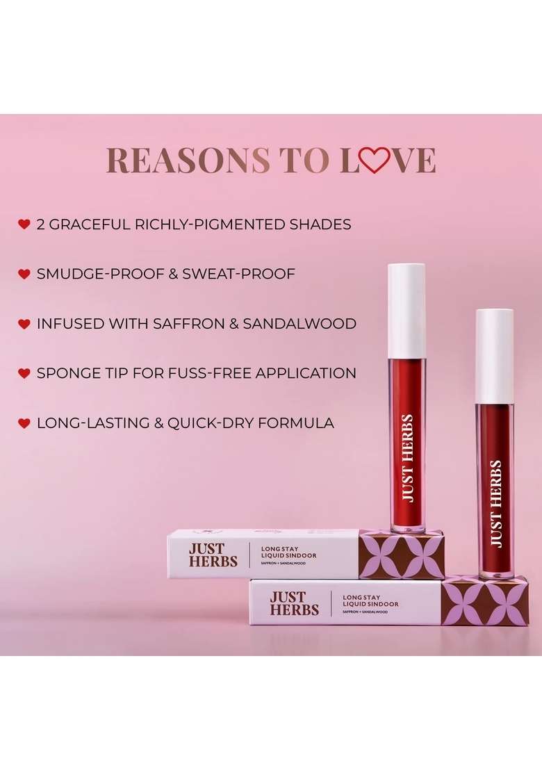 Just Herbs Liquid Sindoor Long Lasting Quick Dry 5G - Indya
