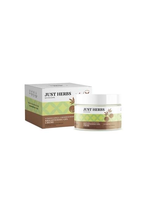 Just Herbs Ultra-Moisturising & Hydrating Vitamin C Day Night Gel Creme With Amla Liquorice Root, Protects From Uv Rays Reduces Dark Spots - 50 Gm