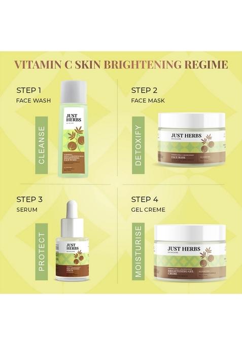 Just Herbs Amla Vitamin C Face Serum For Glowing Skin & Brightening,Reduce Dark Spots