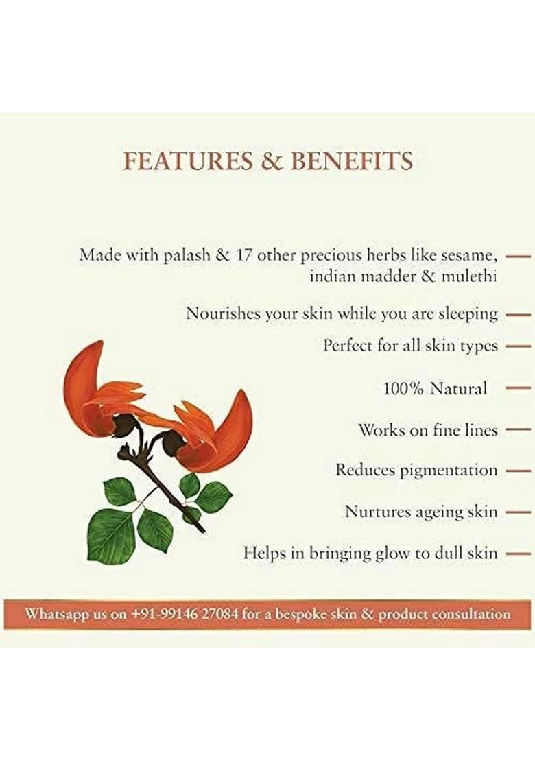 Just Herbs Ayurvedic Kimsukadi Tail For Dark Spots, Pigmentation & Glowing Skin - Sls Paraben Free Facial Oil All Types 30 Ml - Indya
