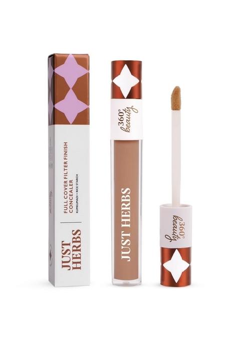 Just Herbs Full Cover Filter Finish Under Eye Light Weighted Matte Concealer For Face Makeup 5 Ml