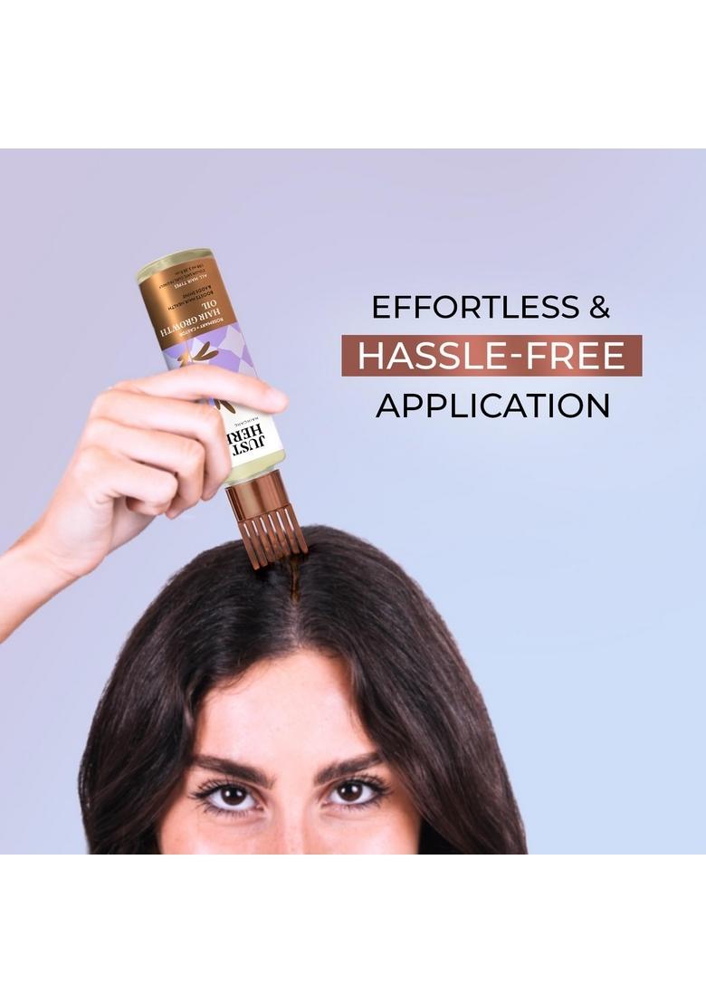 Just Herbs Rosemary Hair Growth Oil Promotes And Reduces Hairfall & Dandruff 100 Ml