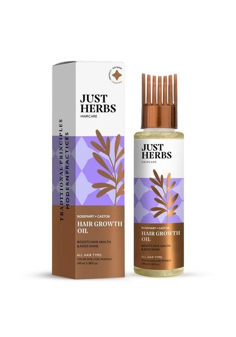 Just Herbs Rosemary Hair Growth Oil Promotes And Reduces Hairfall & Dandruff 100 Ml