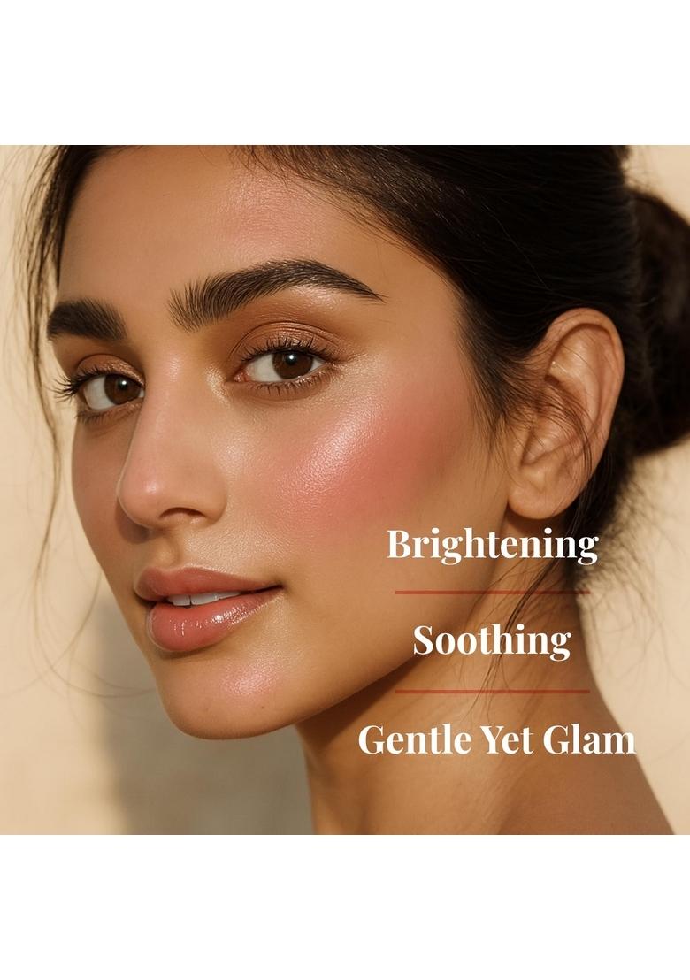 Just Herbs Born To Shimmery Portable | Moisturises & Hydrates Infused With Shea Butter And Cica Single Stroke All Day Long Highlighter For Women