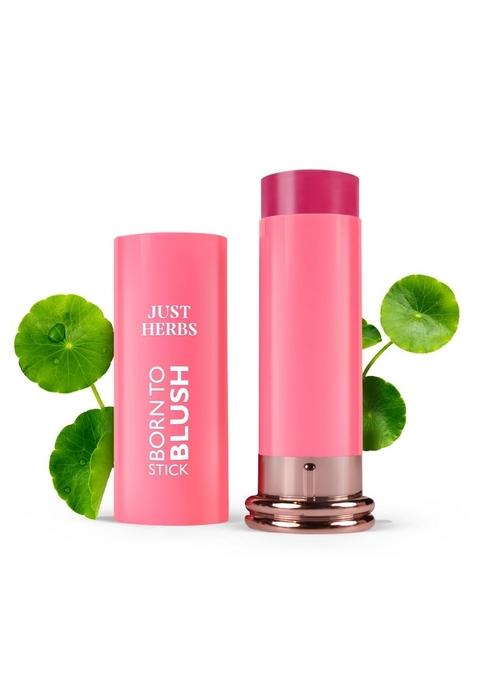 Just Herbs Dewy Glow Blush Stick With Shea Butter & Cica For Eyes Cheeks And Lips Women