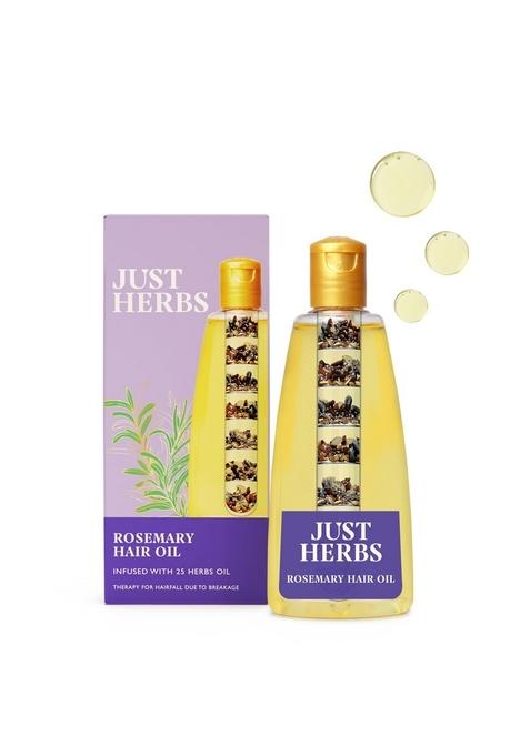 Just Herbs Rosemary Hair Oil | For Growth Fall Control Scalp Health Follicles Ideal Regular Use And Suitable All Types Men & Women 180Ml