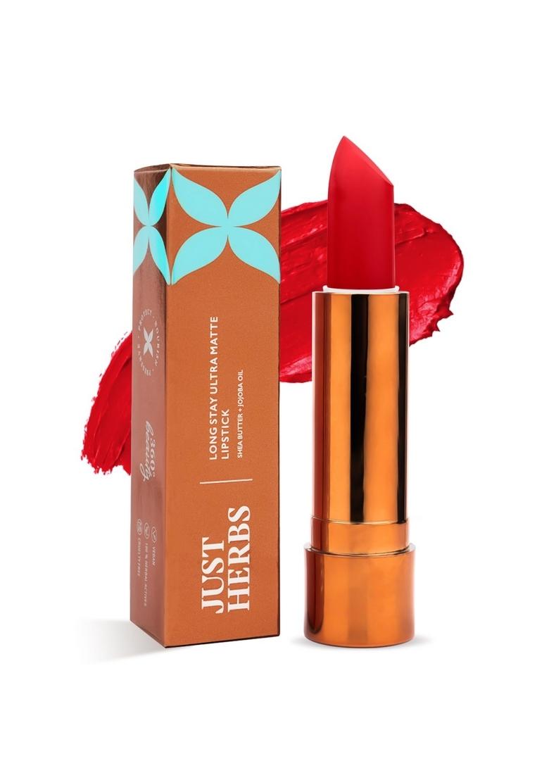 Just Herbs Ultra Matte Bullet Lipstick Nourishing Non Drying And Long Stay Lipsticks For Women 4 G