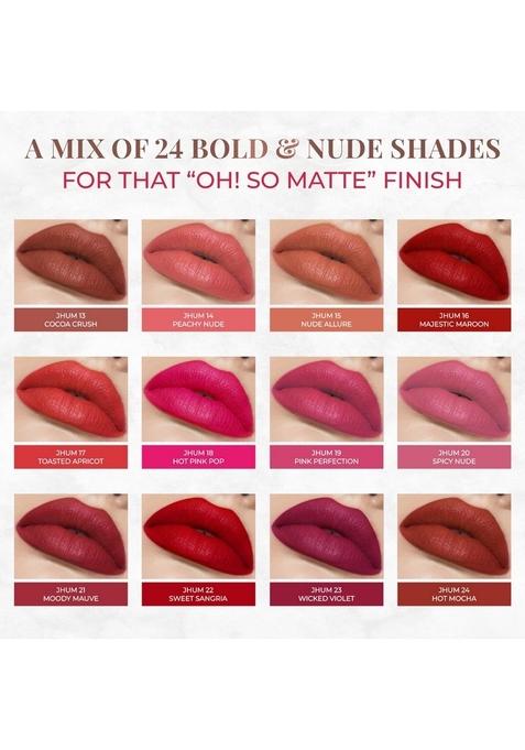 Just Herbs Ultra Matte Bullet Lipstick Nourishing Non Drying And Long Stay Lipsticks For Women 4 G