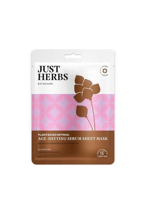 Just Herbs Sheet Mask For Glowing Skin Serum Masks, 20G