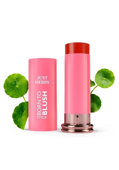Just Herbs Dewy Glow Blush Stick With Shea Butter & Cica For Eyes Cheeks And Lips Women