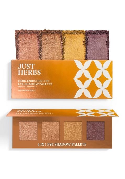 Just Herbs 4-In-1 Eye-Shadow Palette Herb Enriched Manjishtha+Liquorice Root 4G