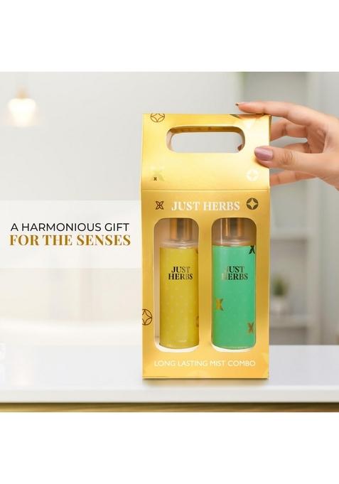 Just Herbs Body Mist Spray For Men And Women With Long Lasting Fragrance Perfume Combo Gift Set