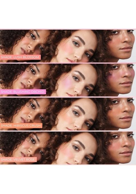 Just Herbs Nourishing Powder Blush Infused With Beetroot & Gotukola Highly Pigmented, Buildable Suitable For All Skin Tones