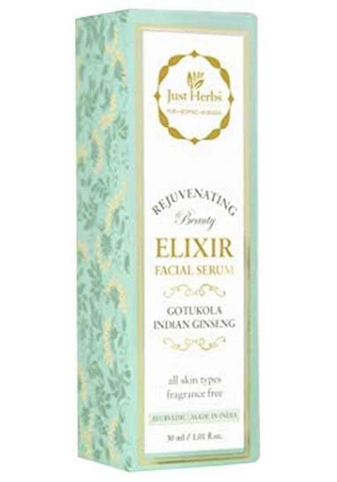 Just Herbs Gotukola Ginseng Rejuvenating Elixir Facial Serum, 30Ml+Anti Blemish Gel For Oily Skin Type, Indian Madder And Fumitory, Sls & Paraben Free +Aloevera Ayurvedic Ultra Moisturising Cream Dry Skin, Free,