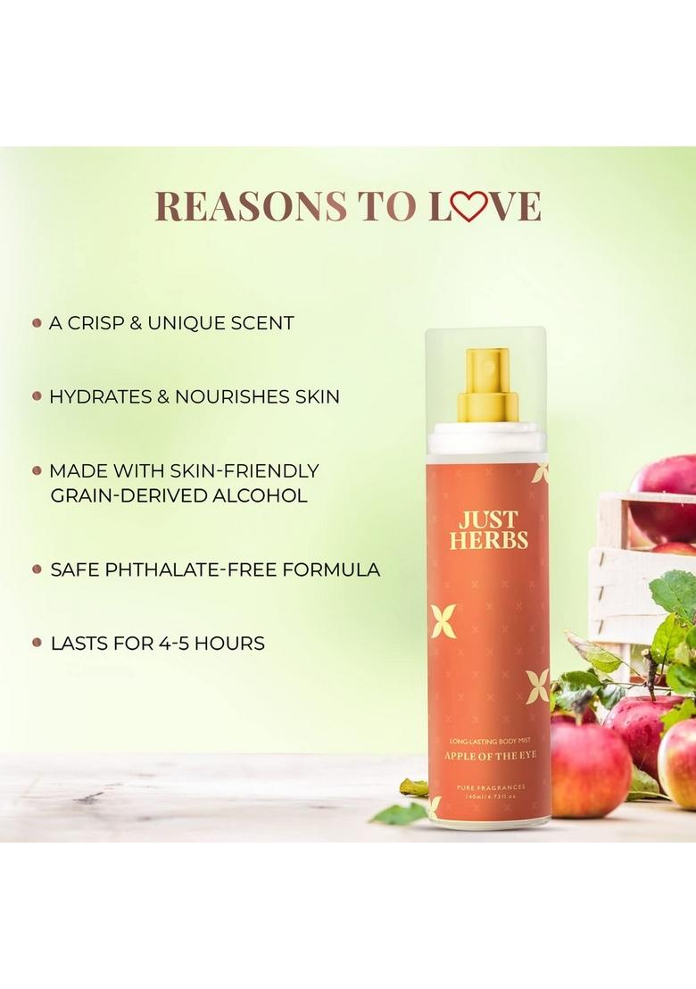Just Herbs Body Mist Spray For Men And Women With Long Lasting Fragrance Perfume
