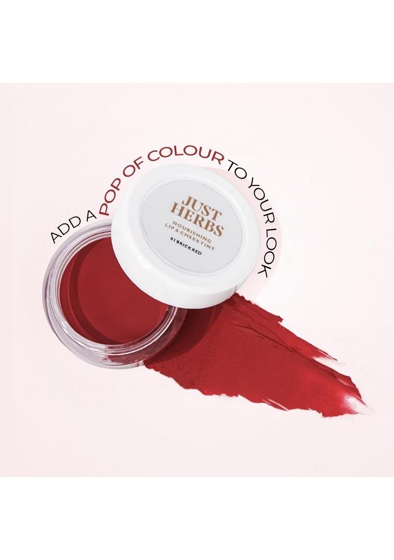 Just Herbs Lip And Cheek Tint Blush | & Stain For Women Organic, Herbal Natural Paraben Free Long-Lasting 5 G