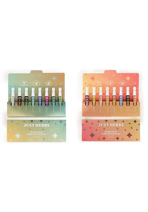 Just Herbs Unisex Adult Liquid Perfumes Trial Set Of 8 X 3Ml Fragrances (Fresh & Woody) Edp Long Lasting Pocket Perfume (Floral Citrus) Combo