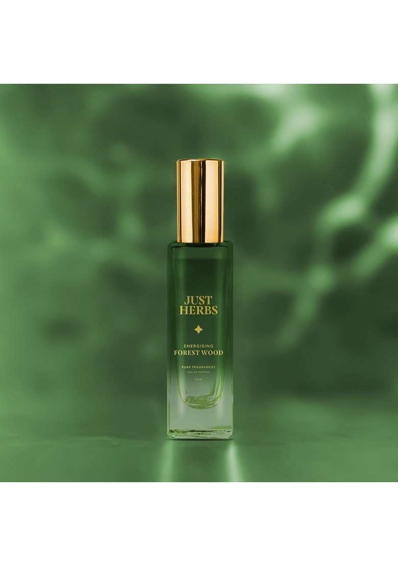 Just Herbs Unisex Long Lasting Liquid Perfume, Pocket Parfum Edp Forest Wood - 20Ml & Luxury Musk Scent Silk Spice Travel Friendly Perfume 10Ml Combo - Indya