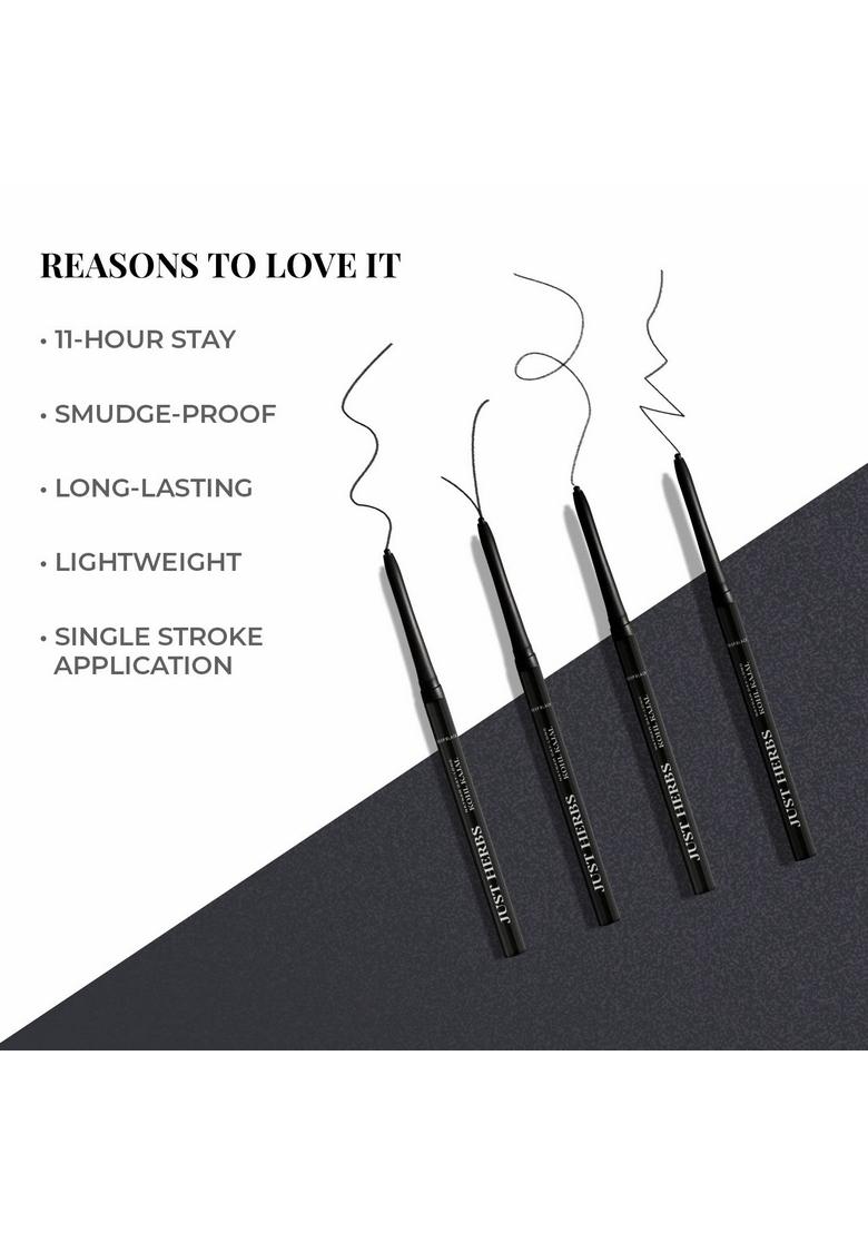 Just Herbs Retractable 2 In 1 Herbal Pencil Eyeliner + Kajal