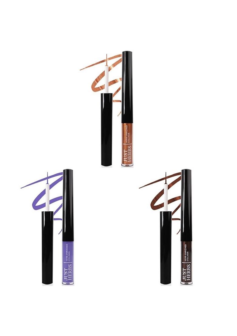Just Herbs Matte Liquid Eyeliner Waterproof And Smudge Proof&Long Lasting Eyeliners 2.5G&Liquid Proof,Long 2.5G(Nutty Brown)