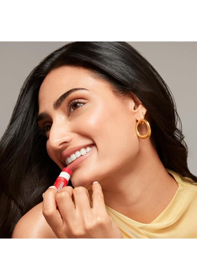 Just Herbs Tinted Lip Balm For Men And Women With Spf 20+ Dark Lips To Lighten 4 G (Cherry) & Liquid Sindoor Long Lasting Quick Dry 5G (Ruby Red) Combo