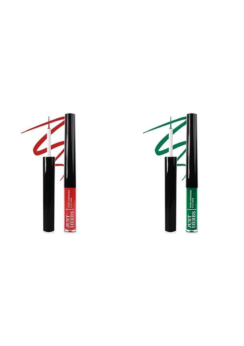 Just Herbs Gel Eyeliner Waterproof And Smudge Proof & Combo, Multicolor, Matte Finish