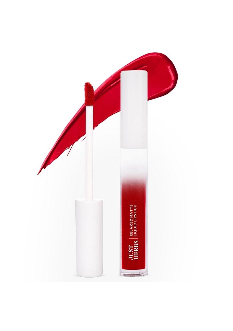 Just Herbs Relaxed Matte Liquid Lipstick Lip Colour & Tinted Balm For Men Women With Spf 20+ Dark Lips To Lighten 4G Oil Control Radiance Booster Age Defying Compact Powder, 9G (Porcelain)
