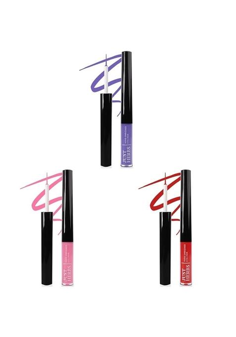 Just Herbs Matte Liquid Eyeliner Waterproof And Smudge Proof&Long Lasting Eyeliners 2.5G(Cherry Bomb),Red