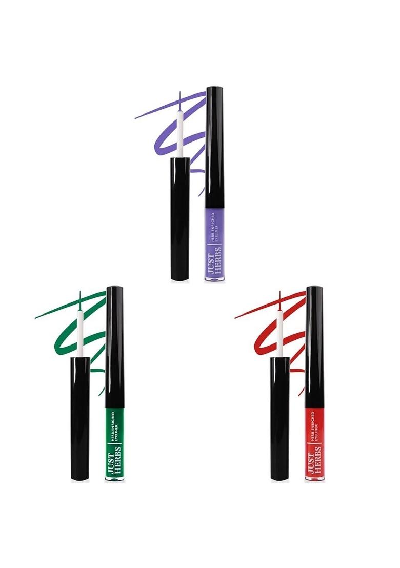Just Herbs Matte Liquid Eyeliner Waterproof And Smudge Proof&Long Lasting Eyeliners 2.5G&Liquid Proof,Long 2.5G(Cherry Bomb),Red
