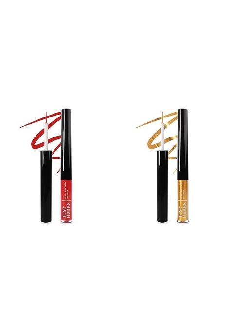 Just Herbs Gel Eyeliner Waterproof And Smudge Proof & Combo, Red, Matte Finish