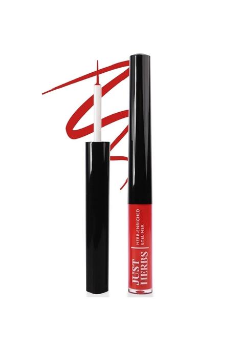 Just Herbs Gel Eyeliner Waterproof And Smudge Proof & Combo, Red, Matte Finish