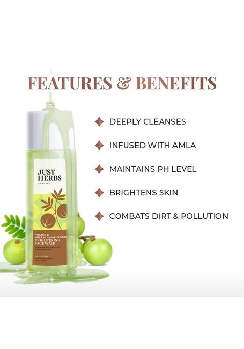 Just Herbs Skin-Rejuvenating Ayurvedic Face Wash Cleanser