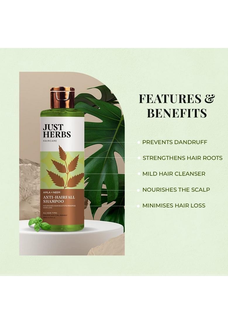 Just Herbs Anti Hairfall Combo With 8 In 1 Shampoo & Hair Mask For Control