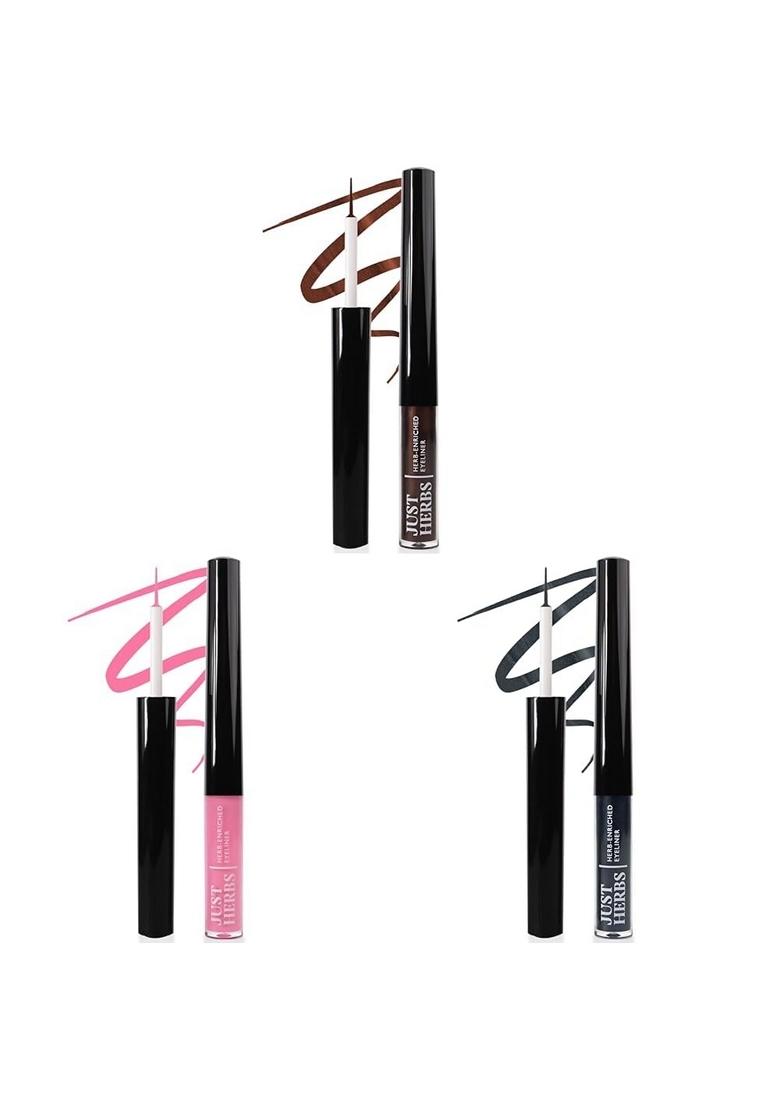 Just Herbs Matte Liquid Eyeliner Waterproof And Smudge Proof&Long Lasting Eyeliners 2.5G (Smoky Charcoal),Black