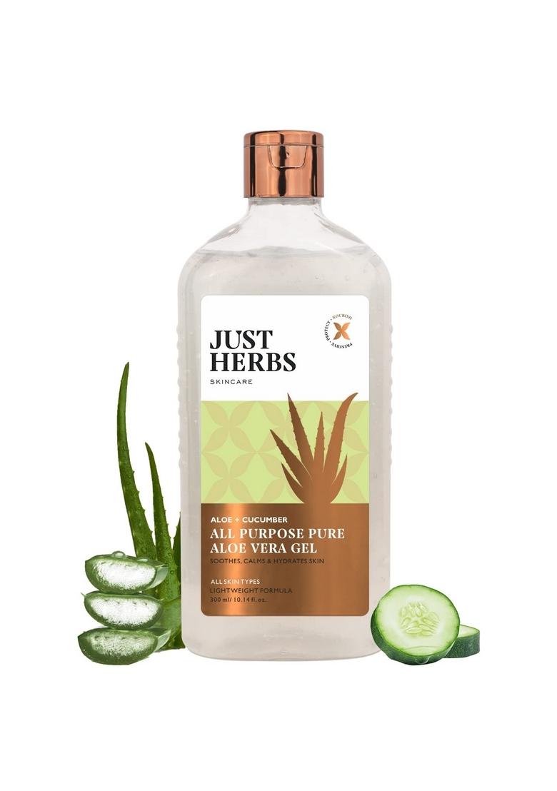 Just Herbs Multi Purpose Aloe + Cucumber Gel & Under Arm Roll On For Women Floral Fiesta Long Lasting And Refreshing Deodorant